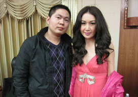 广州彩神vii与明星合影